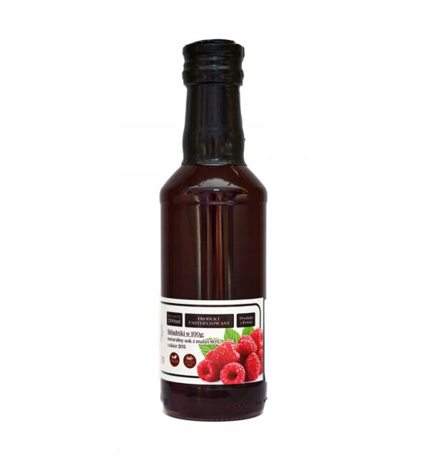 Domowy syrop z malin 200ml - obrazek 2