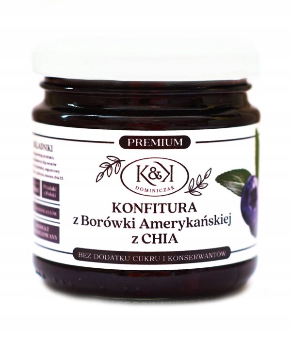 Domowa-Konfitura-z-Borowki-z-Chia-200g-Bez-Dodatku-Cukru-bez-Konserwantow