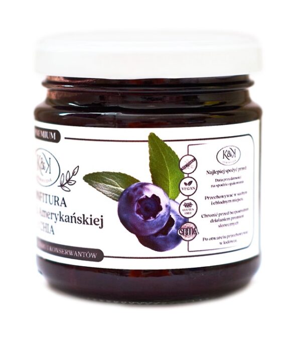 Konfitura z borówki z chia 200ml - obrazek 2