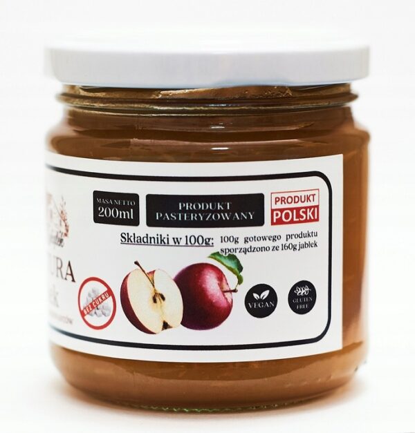Konfitura z jabłek bez dodatku cukru 200ml - obrazek 2