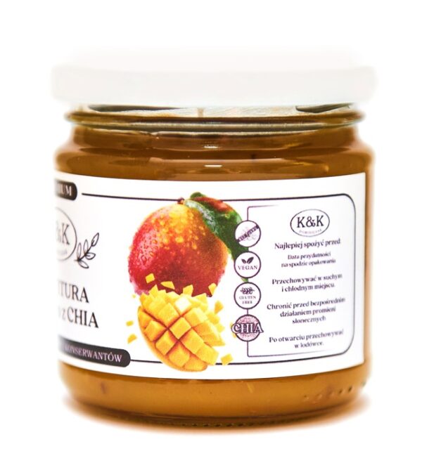 Konfitura z mango z chia 200ml - obrazek 2