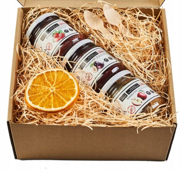 Kosz Prezentowy Bez Dodatku Cukru (3 x 200 ml) - obrazek 9