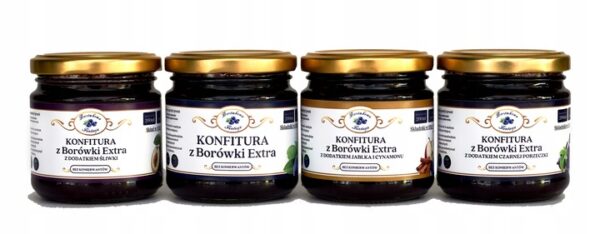 Kosz Prezentowy z Konfiturami 4x200 ml (Bez Konserwantów) - obrazek 5