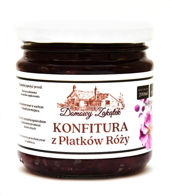 Konfitura z Płatków Róży Naturalna Bez Konserwantów