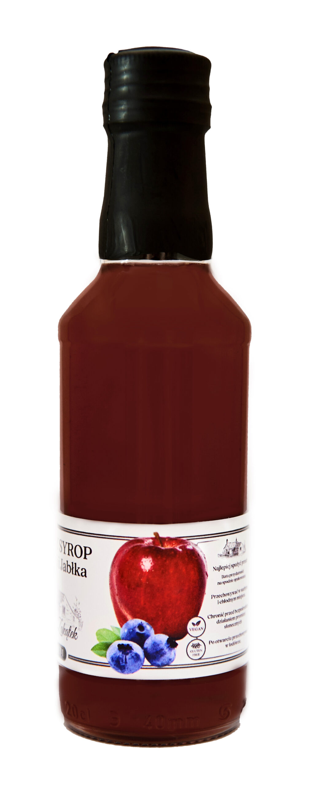 DOMOWY SYROP Z BORÓWKI I JABŁKA NATURALNY PROWDZIWY PREMIUM 200ml - obrazek 2