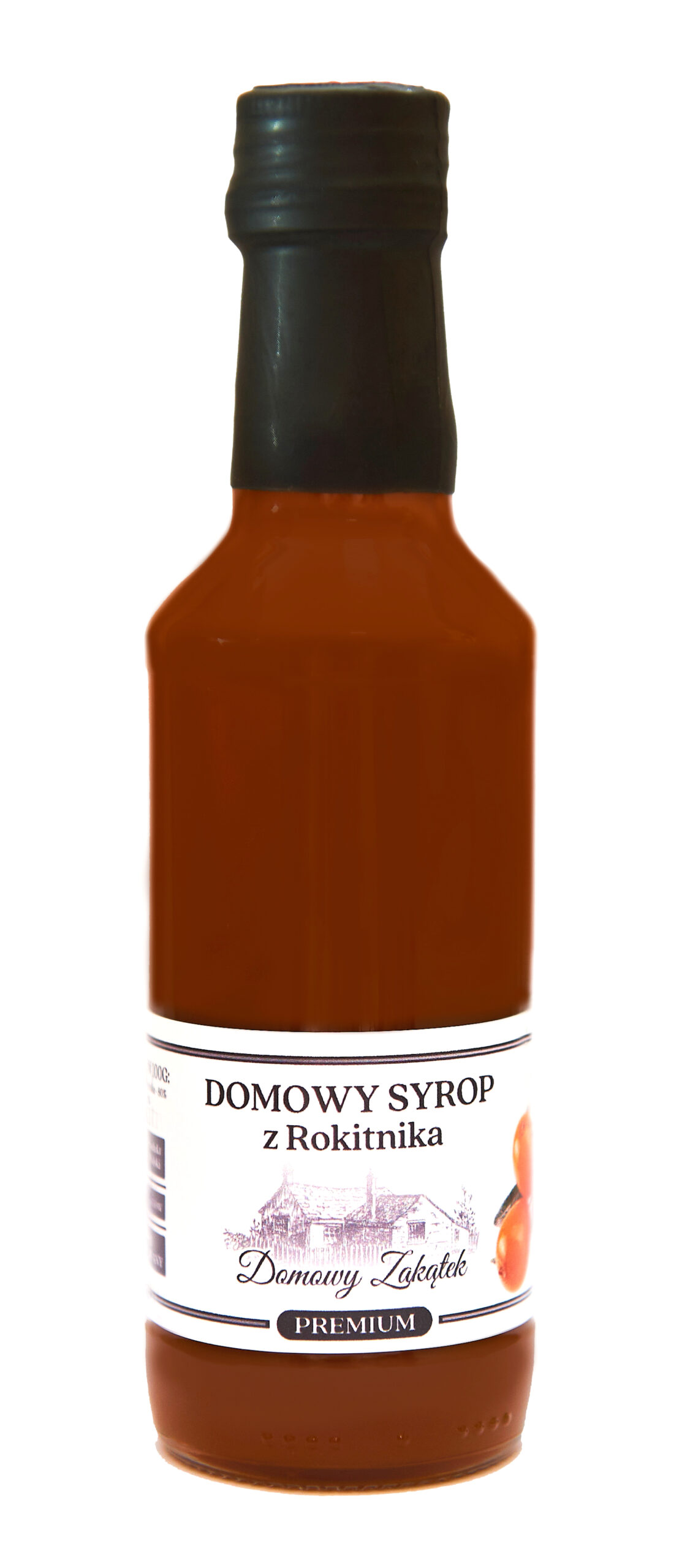 Domowy Syrop z Rokitnika PREMIUM PRAWDZIWY NATURALNY 200ml