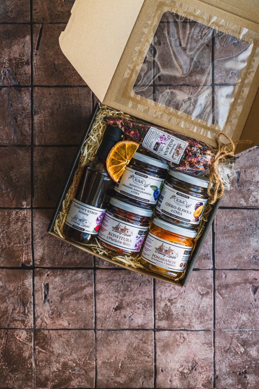 Zestaw Prezentowy RÓŻANA UCZTA – Konfitury, Syropy, Herbatki Premium - obrazek 3
