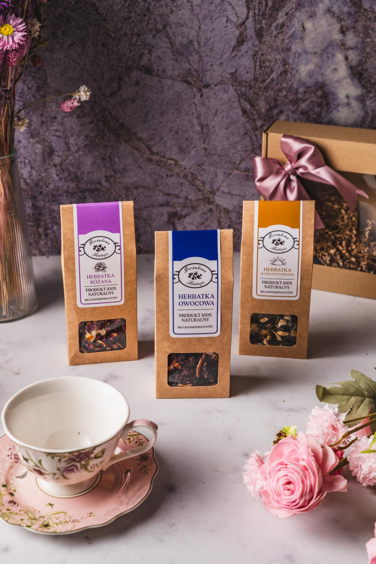 Elegancki Zestaw Prezentowy Herbat PREMIUM box na Prezent Naturalny - obrazek 5