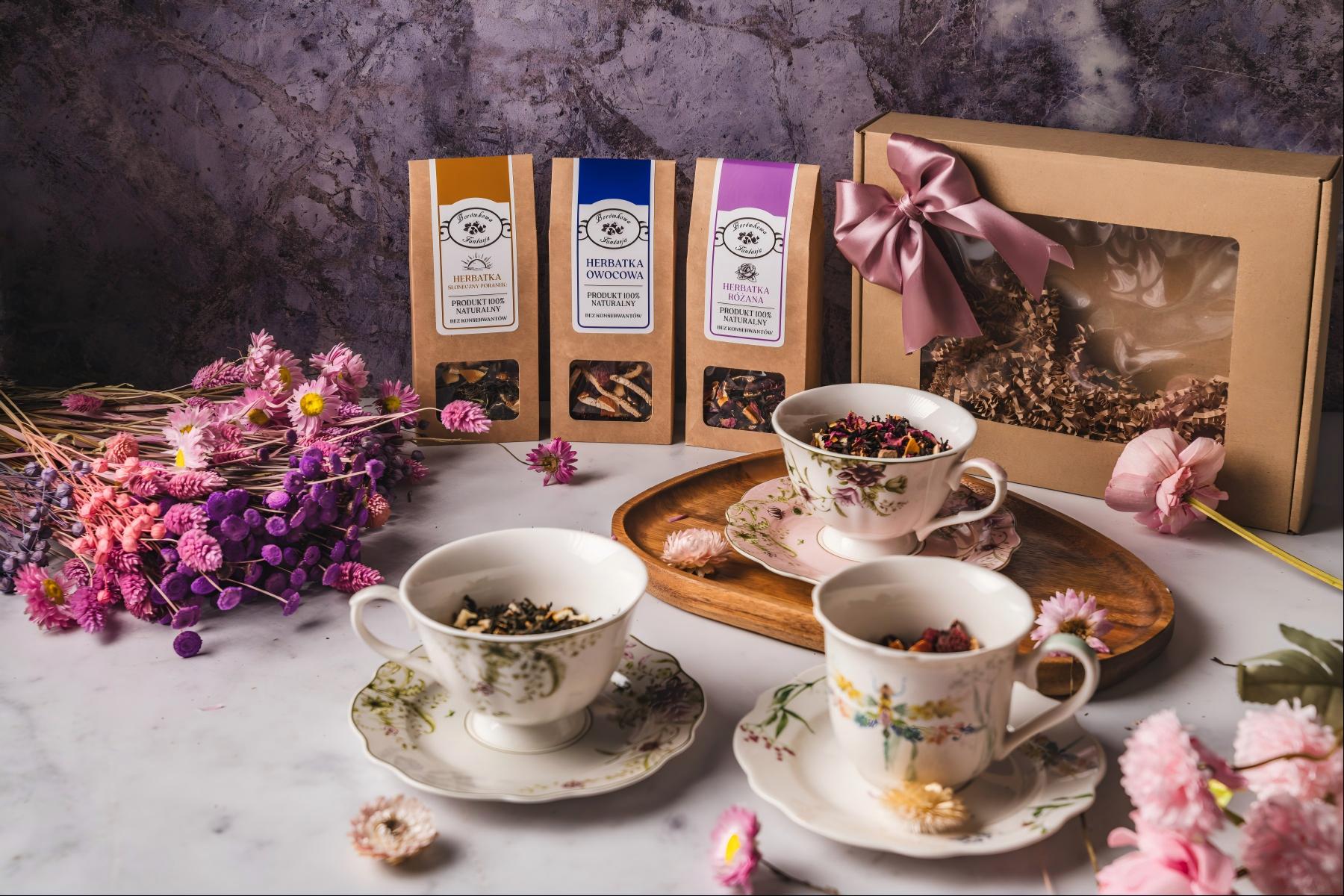 Elegancki Zestaw Prezentowy Herbat PREMIUM box na Prezent Naturalny - obrazek 4