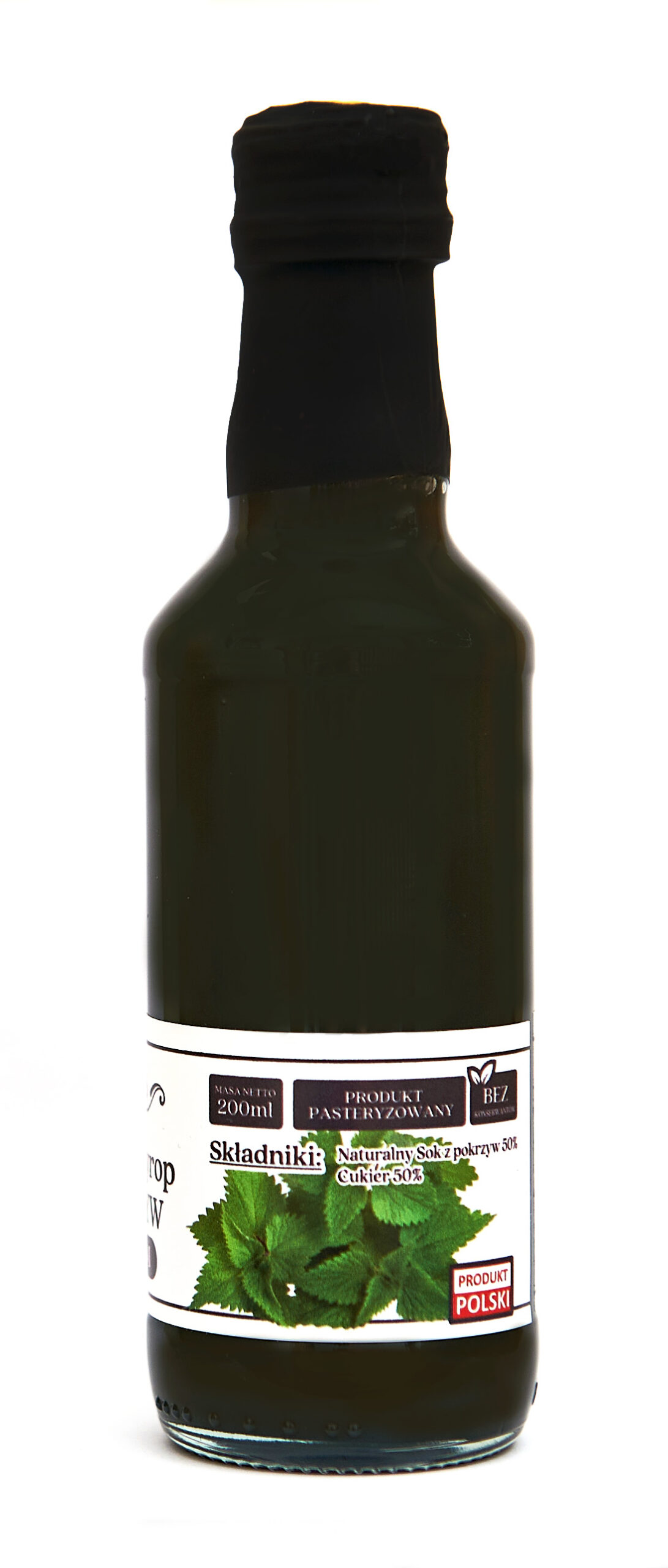 Syrop z Pokrzywy Domowy Naturalny PREMIUM do Herbaty i Wody 200ml - obrazek 4